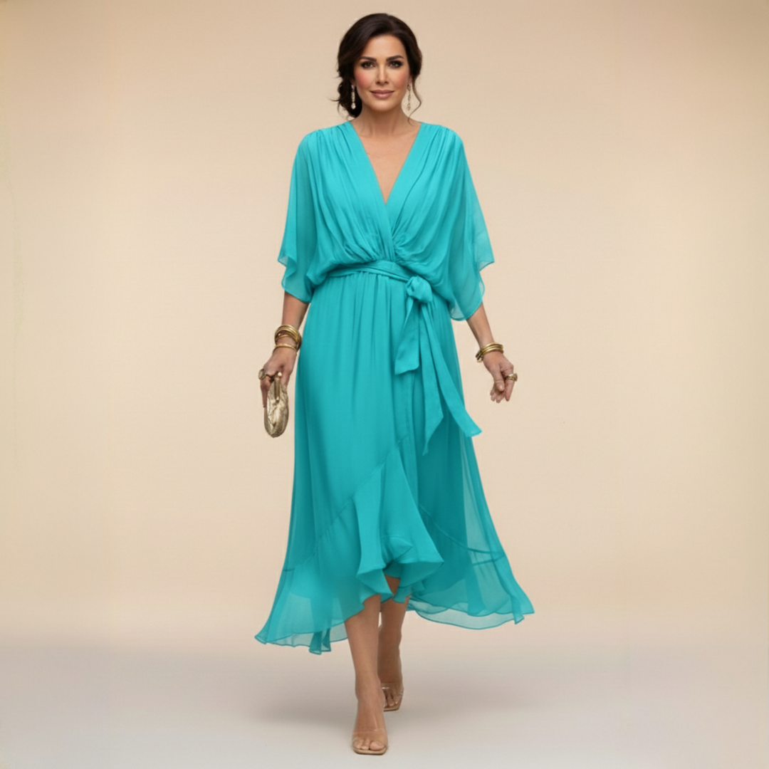 Helena | Elegant V-Neck Dress