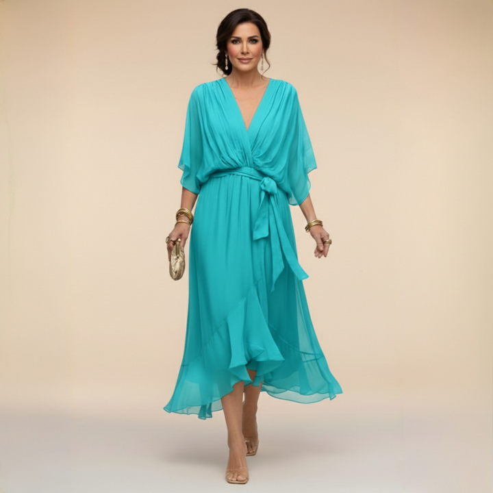Helena | Elegant V-Neck Dress