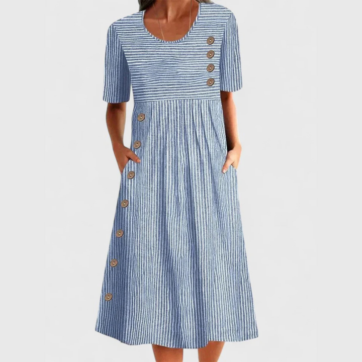 Sadie | Striped Midi Dress