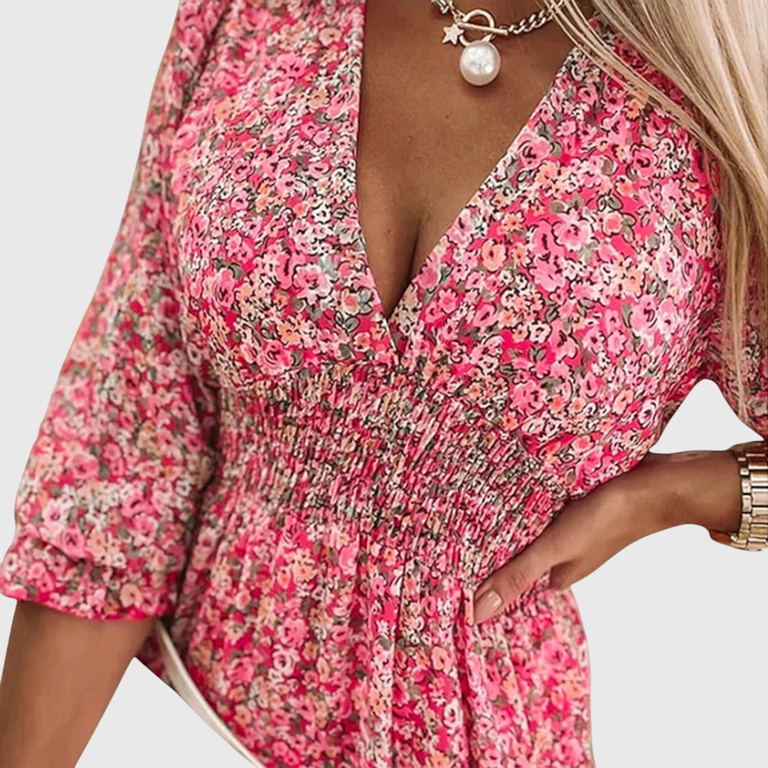 Sadie | Floral Puff Sleeve Dress