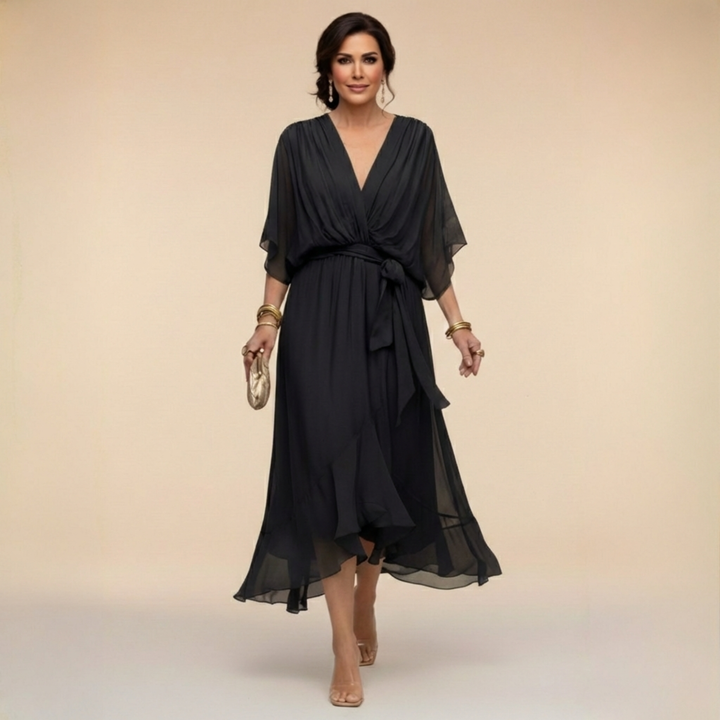 Helena | Elegant V-Neck Dress