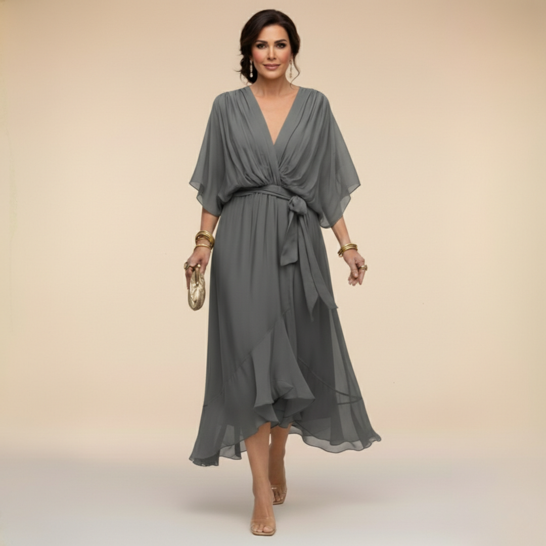 Helena | Elegant V-Neck Dress