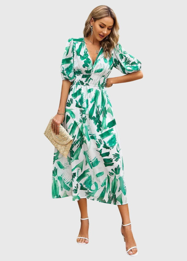 Sadie | Flattering Floral Midi Dress