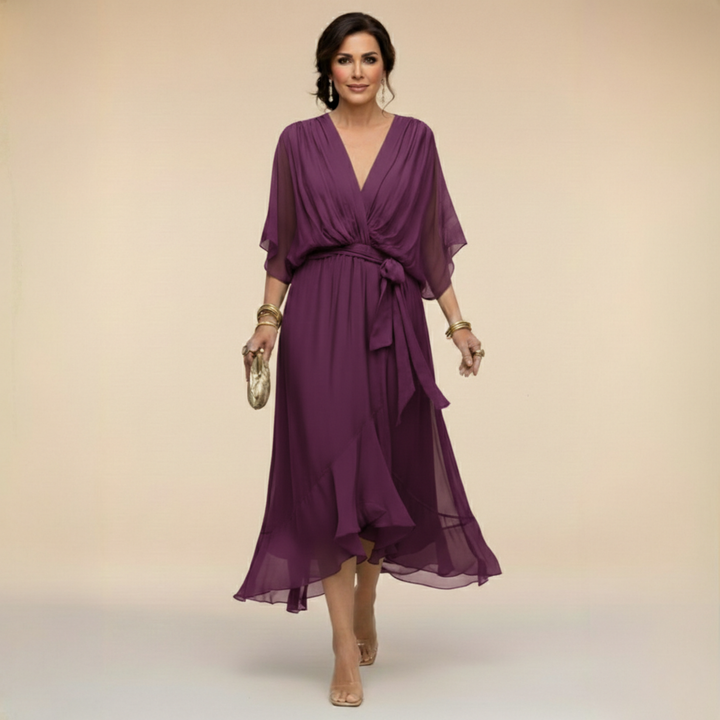 Helena | Elegant V-Neck Dress
