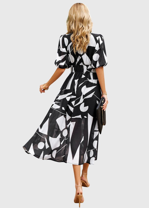 Sadie | Flattering Floral Midi Dress