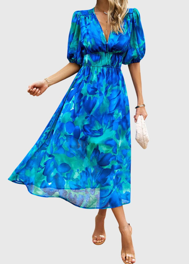 Sadie | Flattering Floral Midi Dress