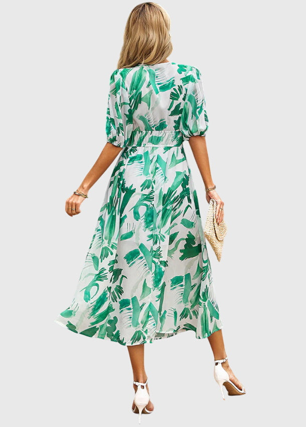 Sadie | Flattering Floral Midi Dress