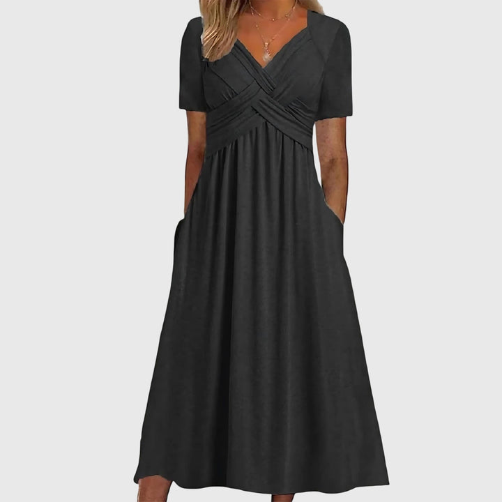 Sadie | Midi Dress with Tummy Control