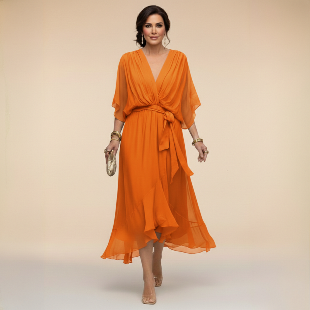 Helena | Elegant V-Neck Dress