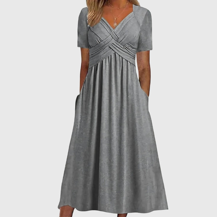 Sadie | Midi Dress with Tummy Control