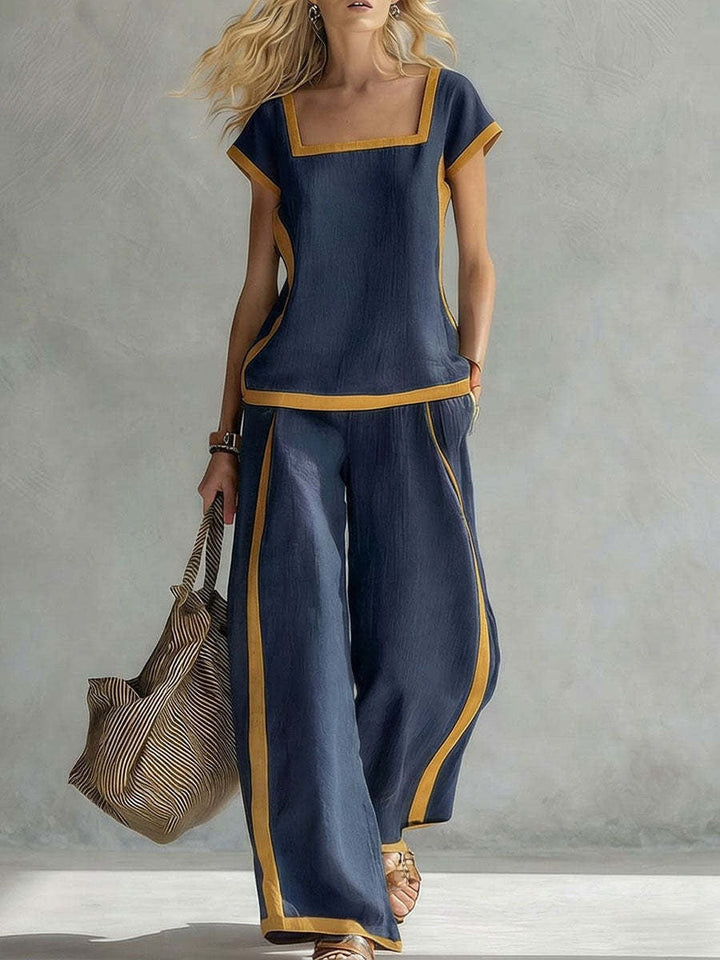 SERENA | ELEGANT TWO-PIECE LINEN SET