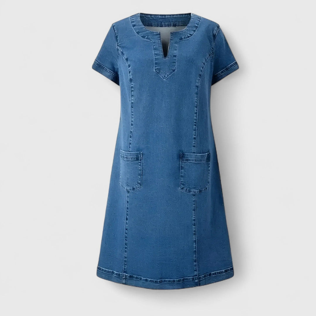 June | Elegant Denim Dress