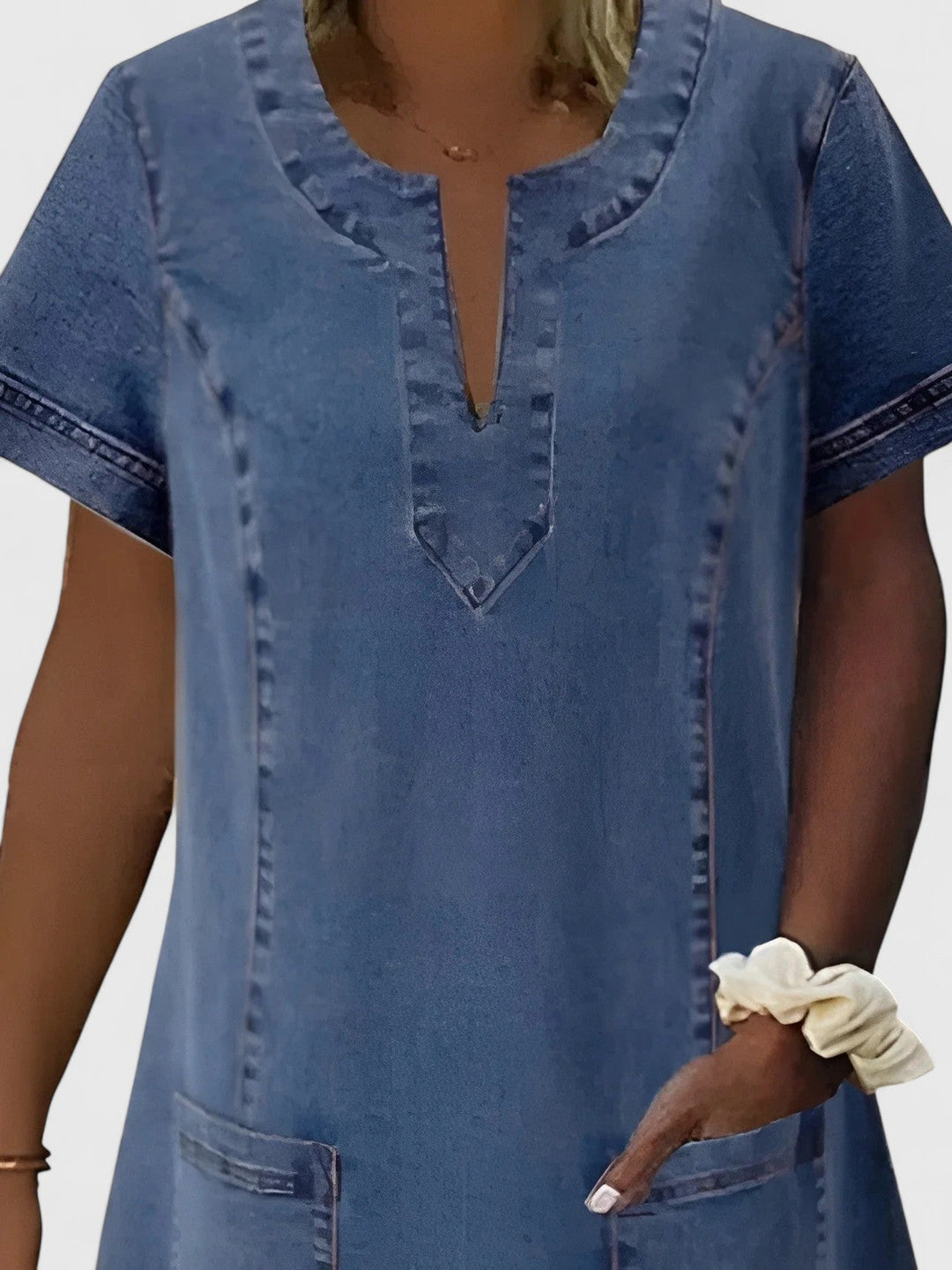 June | Elegant Denim Dress