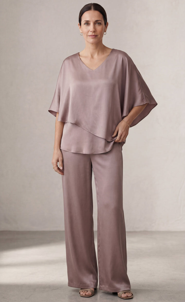 Martha | Two-Piece Set with Wide Leg Trousers