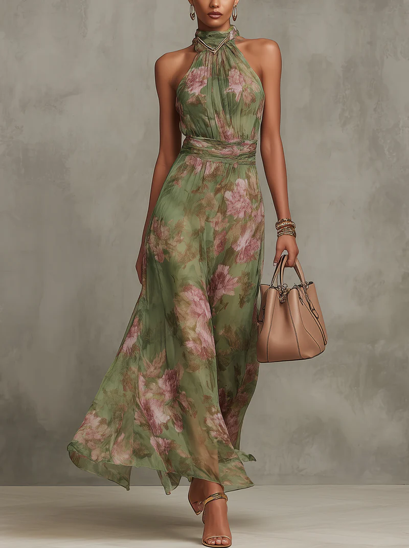Ella | Elegant Floral Maxi Dress