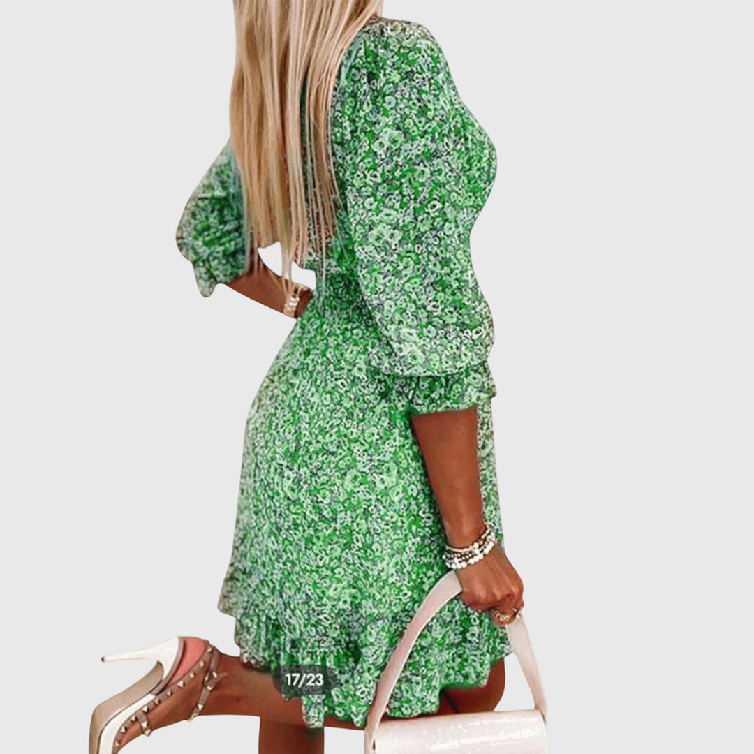 Sadie | Floral Puff Sleeve Dress