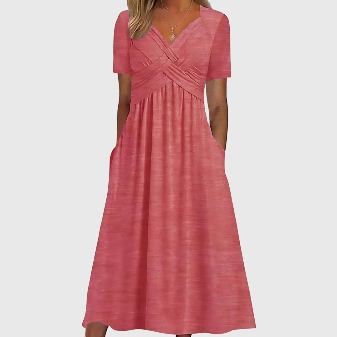 Sadie | Midi Dress with Tummy Control