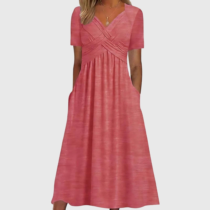 Sadie | Midi Dress with Tummy Control