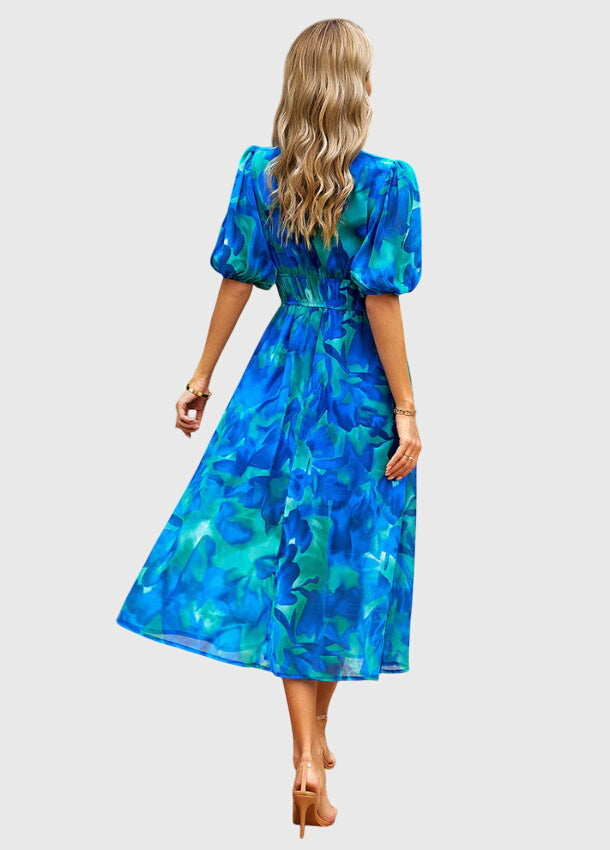 Sadie | Flattering Floral Midi Dress