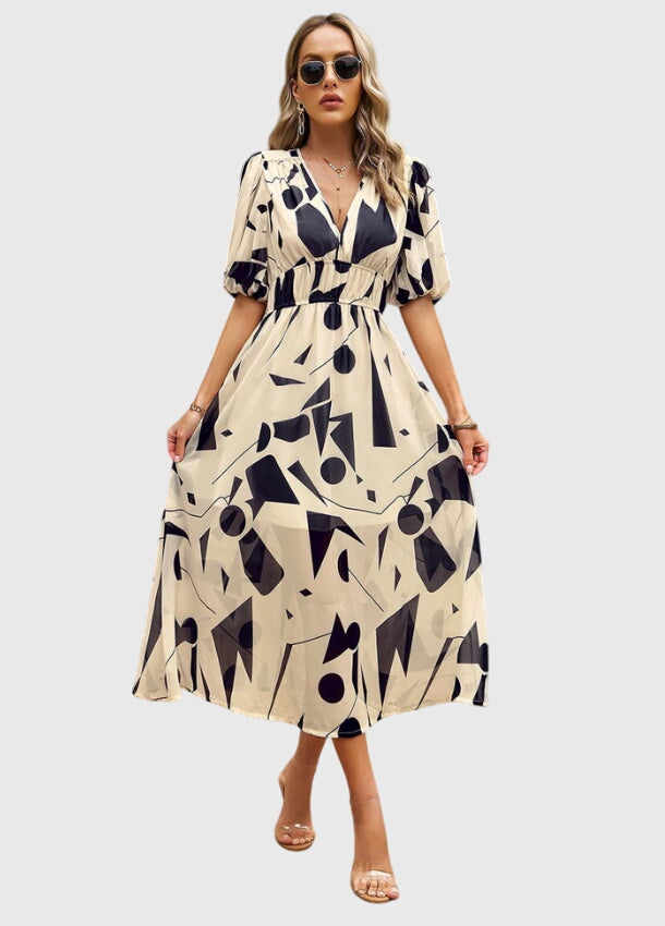 Sadie | Flattering Floral Midi Dress
