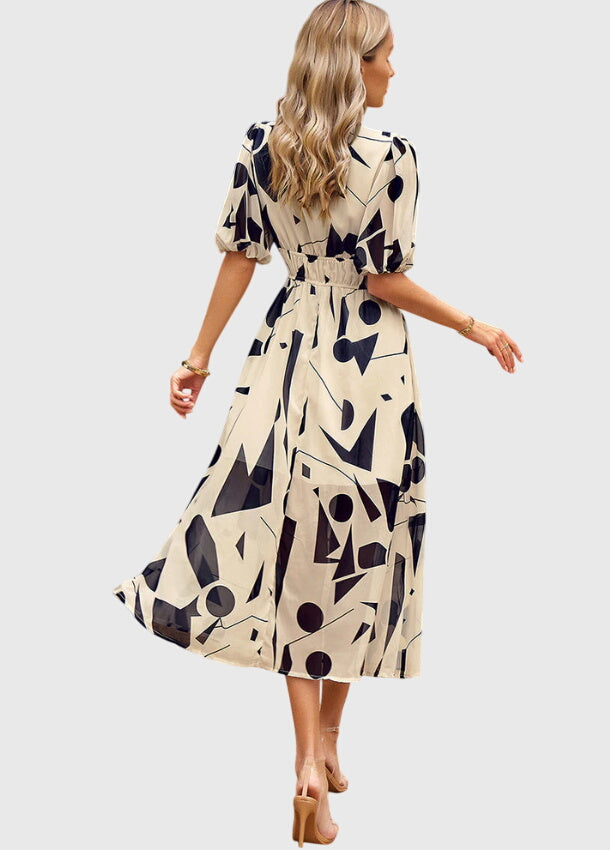 Sadie | Flattering Floral Midi Dress