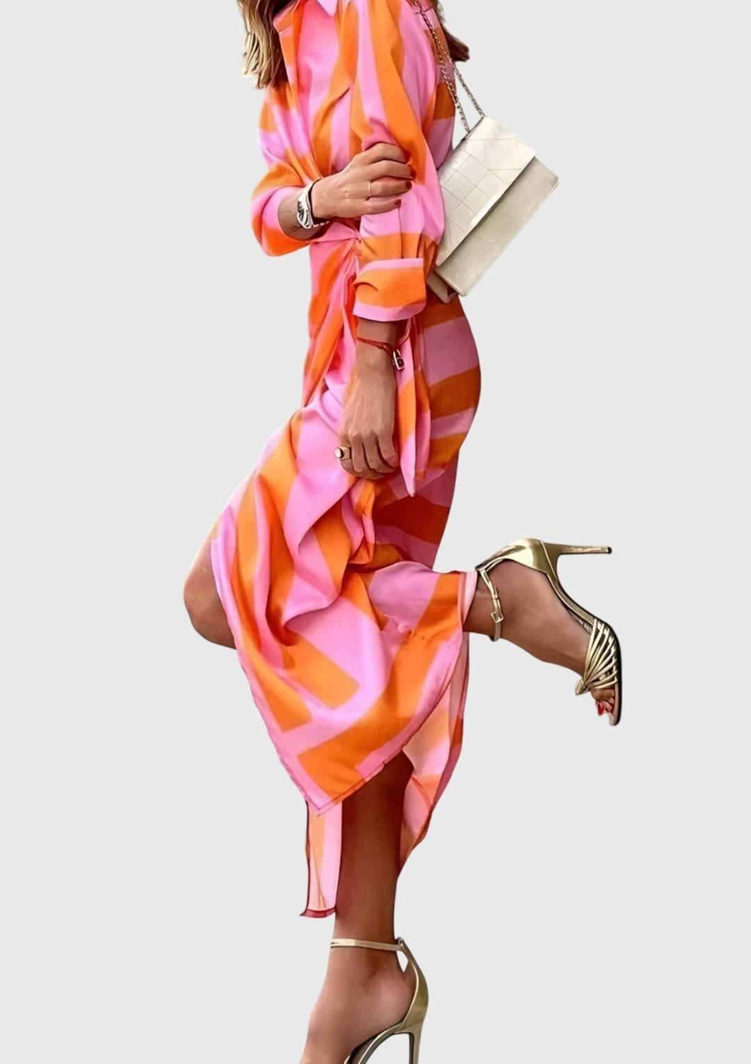 June | Elegant Wrap Dress with Print