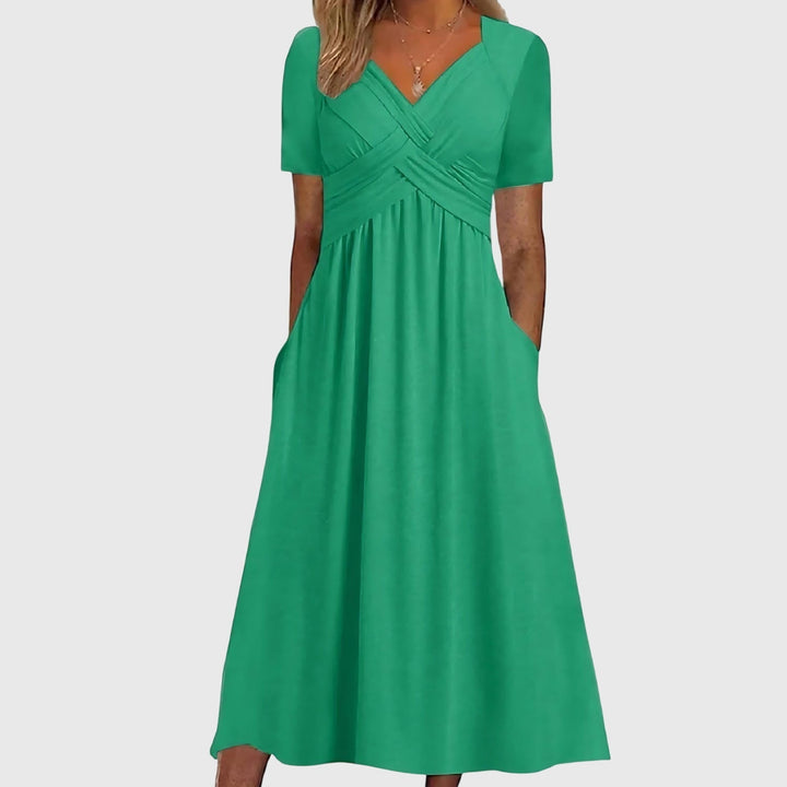 Sadie | Midi Dress with Tummy Control