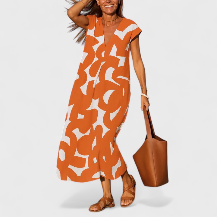 June | Flowing V-Neck Dress