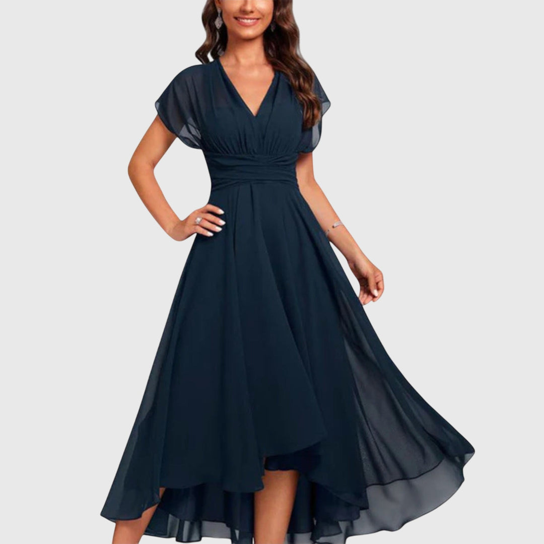 June | V-Neck A-Line Dress