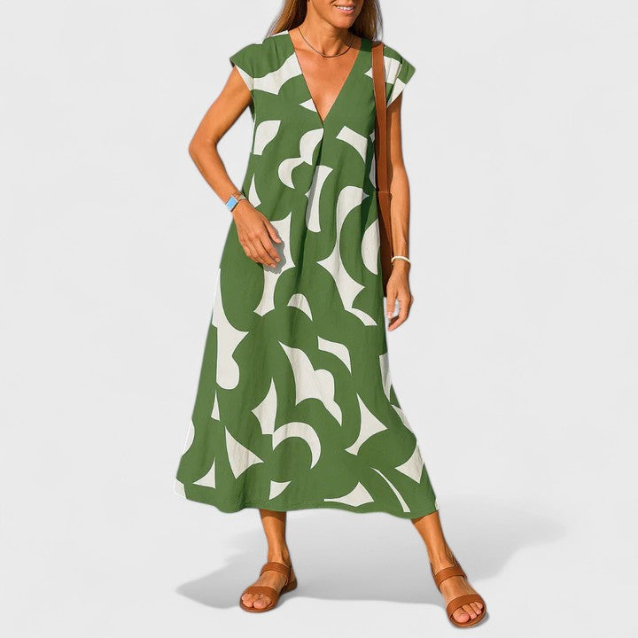 June | Flowing V-Neck Dress