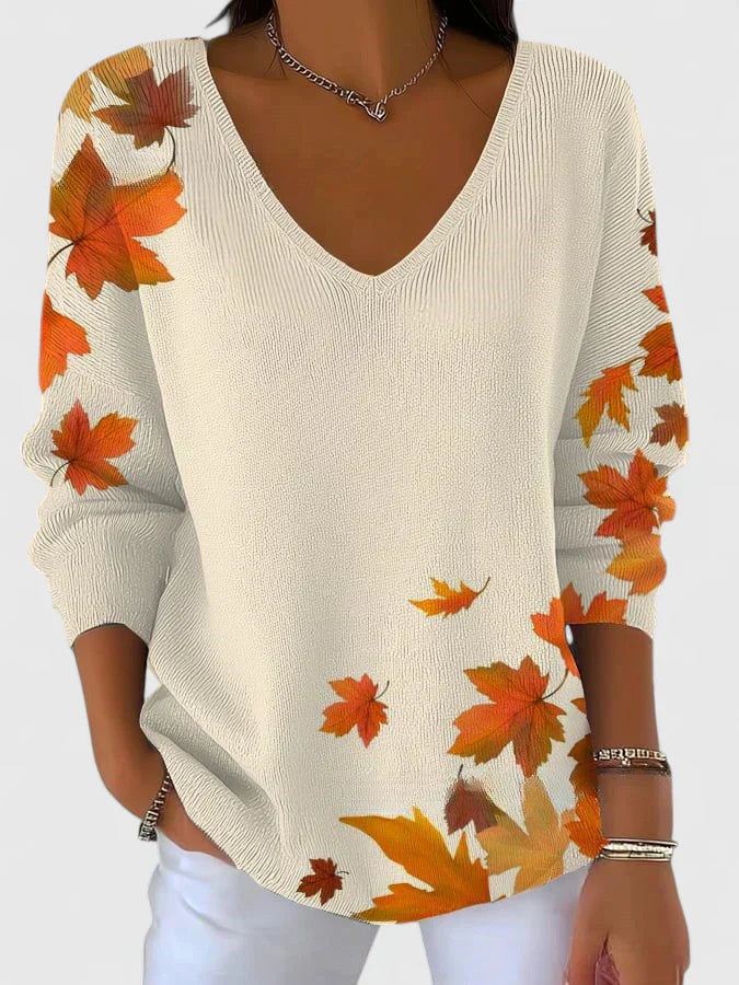 Sera™ | Elegant V-Neck Sweater