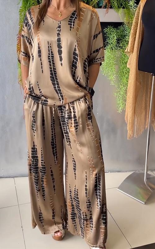 Marie – Printed Two-Piece Set