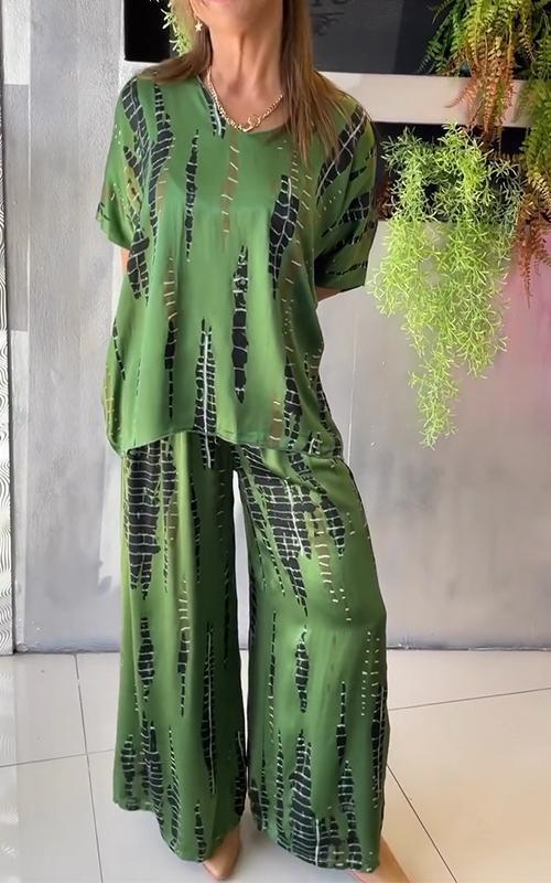 Marie – Printed Two-Piece Set