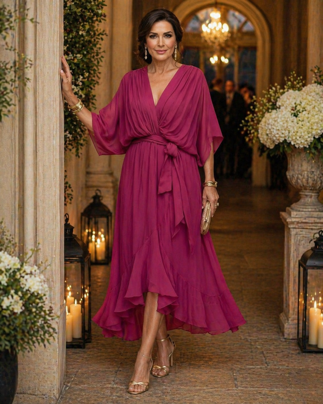 Helena | Elegant V-Neck Dress