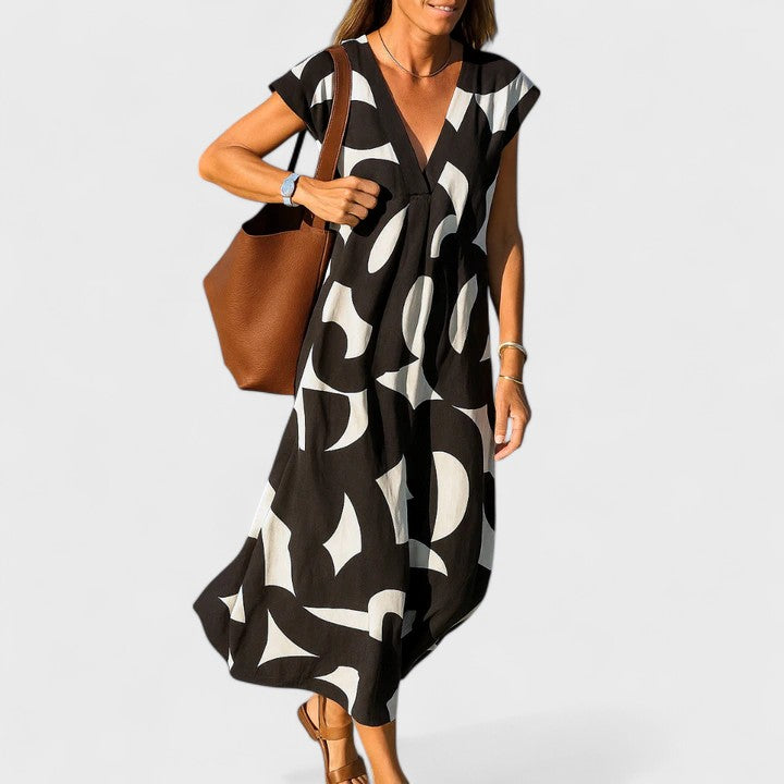 June | Flowing V-Neck Dress