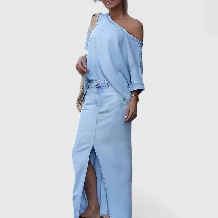 Sadie | Elegant Maxi Skirt Set