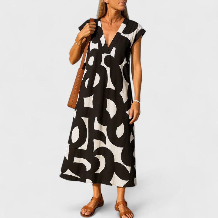 June | Flowing V-Neck Dress